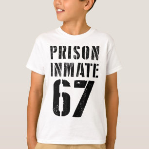 Camiseta Disfraz de preso de Halloween Meme preso de la cár