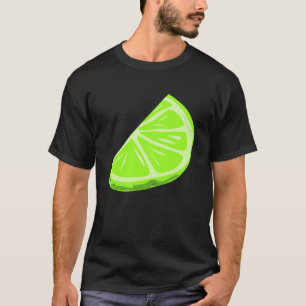 Camiseta Disfraz de Rodaja de Lima Verde Halloween Cosplay