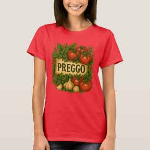 Camiseta Disfraz de Salsa Preggo Anuncio de Embarazo