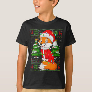 Camiseta Disfraz de Santa con Luces de Navidad de Zorro par