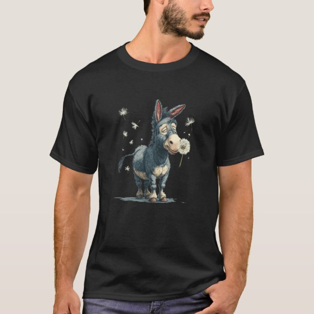 Camiseta disfraz de semillas de diente de león para burros  (Anverso)