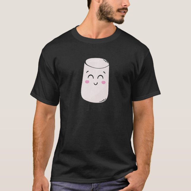 Camiseta Disfraz de S'Mores Cute Marshmallow Camping Smores (Anverso)