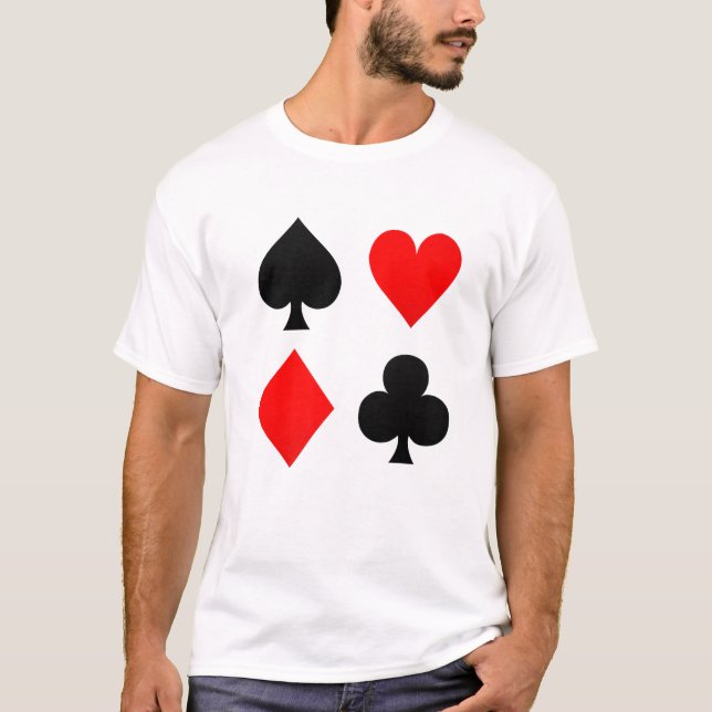 Camiseta Disfraz de tarjetas de reproducción (Anverso)