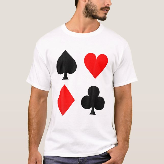 Camiseta Disfraz de tarjetas de reproducción (Anverso)