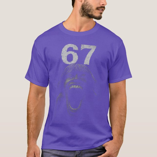 Camiseta Disfraz de terror de Halloween 67 SCP Cara de mied (Anverso)