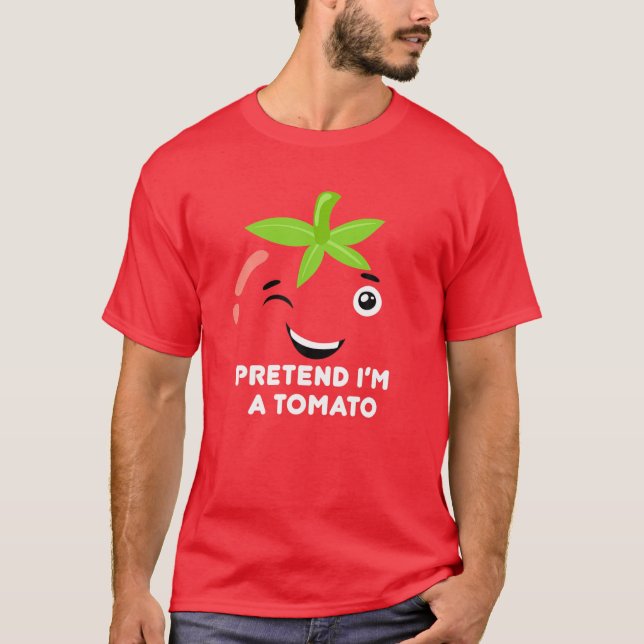 Camiseta Disfraz de tomate finge que soy un tomate (Anverso)