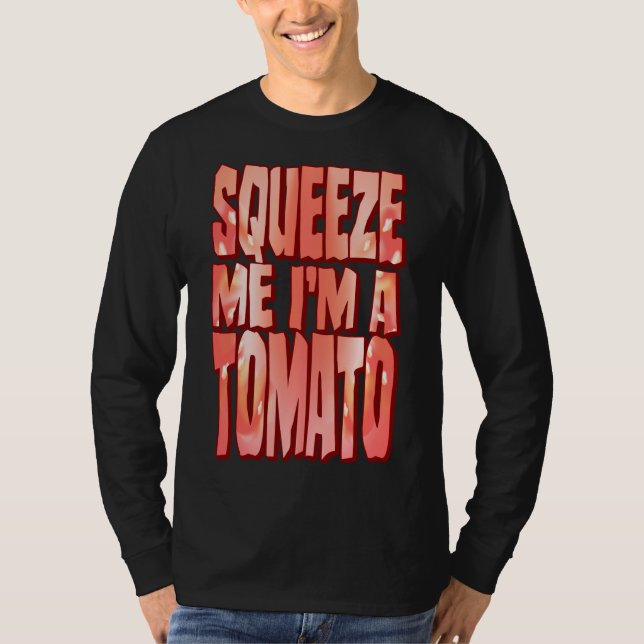 Camiseta Disfraz de tomate Gracioso Squeeze De Fruta De Hal (Anverso)