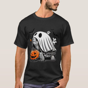 Camiseta Disfraz de Tortuga de Halloween Fantasma Calabaza