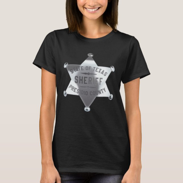 Camiseta Disfraz de Uniformes de Sheriff de Texas (Anverso)