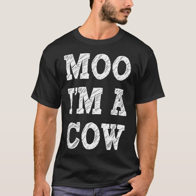 Camiseta Disfraz de Vaca de Halloween (Anverso)