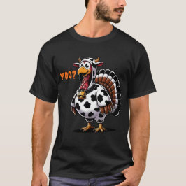 Camiseta Disfraz de vaca de pavo divertido Moo-key Día de A