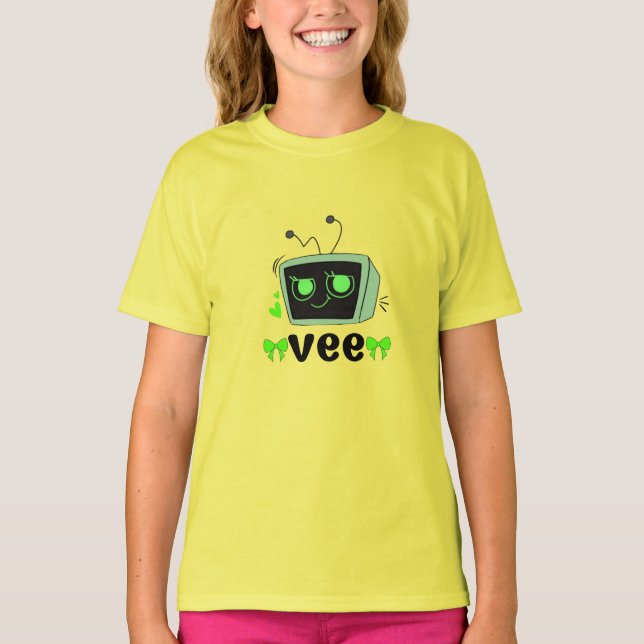 Camiseta Disfraz de Vee Mundial de Dandy - Tee de carácter  (Anverso)