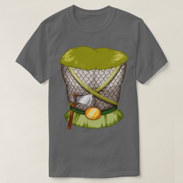 Camiseta Disfraz de viking para disfraz de guerrero nórdico (Diseño del anverso)