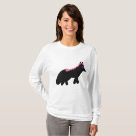 Camiseta Disfraz de zorro rosado de Halloween