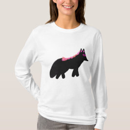 Camiseta Disfraz de zorro rosado de Halloween