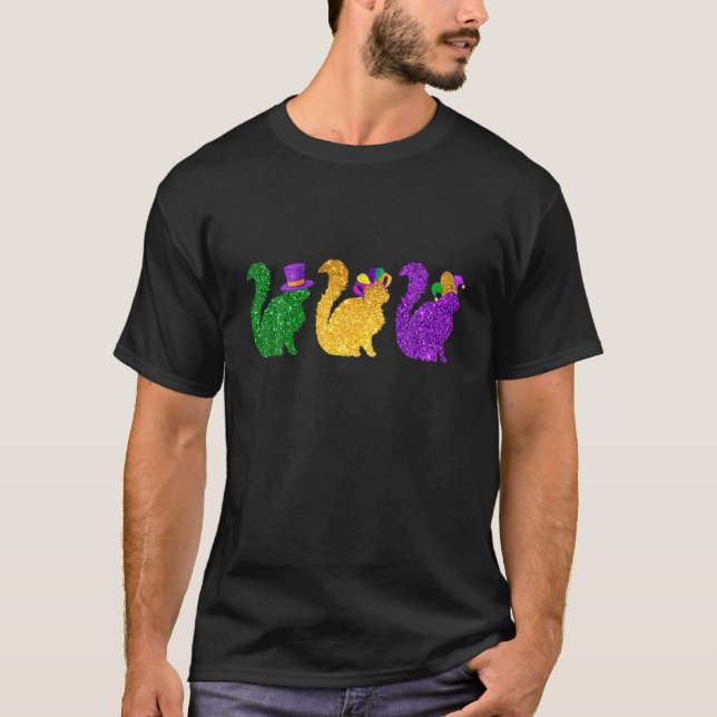 Camiseta Disfraz del festival Fiesta Cat Kitty Kitten Mardi (Anverso)