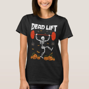 Camiseta Disfraz del gimnasio Skeleton Deed Lift