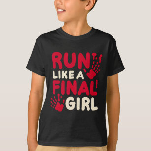 Camiseta Disfraz divertida de Halloween corre como un últim