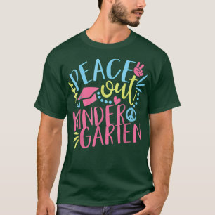 Camiseta Disfraz divertida de Peace Out Kindergarten el últ