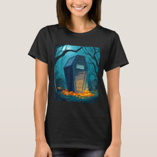 Camiseta Disfraz divertido de ataúd de Halloween para niños