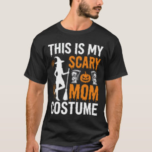 Camiseta Disfraz Divertido de Bruja de Halloween para Mamá