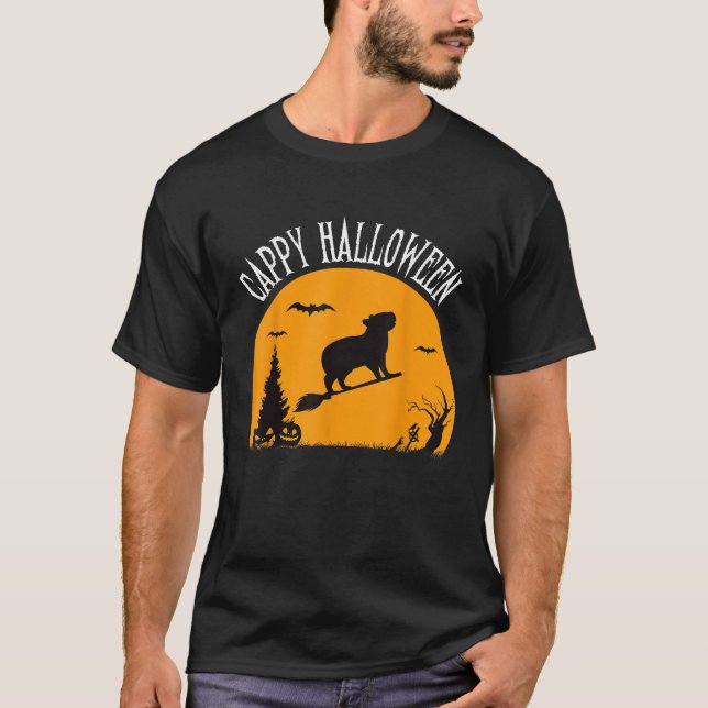 Camiseta Disfraz divertido de Cappy Halloween de carpincho  (Anverso)