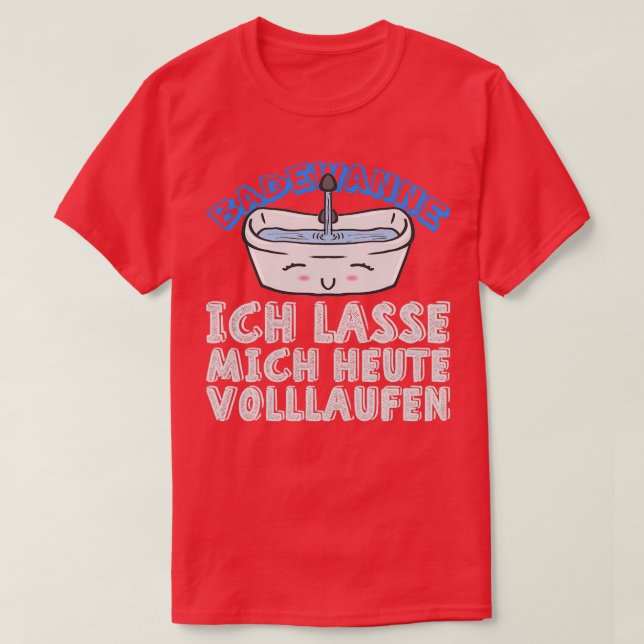 Camiseta Disfraz divertido de carnaval divertido en la bañe (Diseño del anverso)
