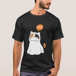 Camiseta Disfraz Divertido de Fantasma de Gato Adorable par