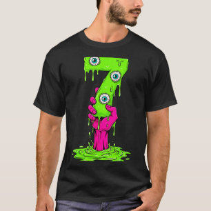 Camiseta Disfraz divertido de Halloween 67 Número 7 Siete M