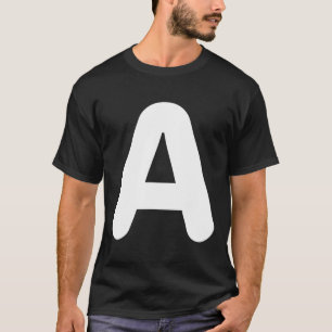 Camiseta Disfraz divertido de Halloween con letra A para gr
