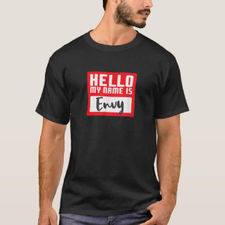 Camiseta Disfraz divertido de Halloween Hola mi nombre es E