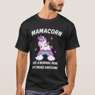 Camiseta Disfraz Divertido de Mamacorn Unicornio para Mujer