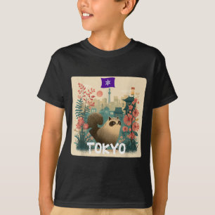 Camiseta Disfraz divertido de mapache animal Toxyko para ni