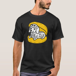 Camiseta Disfraz divertido de perro caliente esqueleto de H