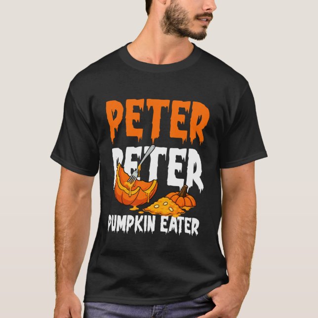 Camiseta Disfraz divertido de Peter Pumpkin Eater para homb (Anverso)