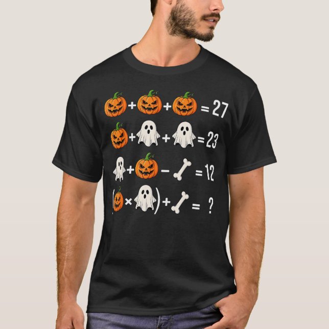 Camiseta Disfraz divertido de profesor de matemáticas con f (Anverso)