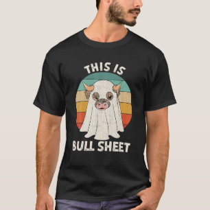 Camiseta Disfraz divertido de vaca fantasma Boo de Hallowee
