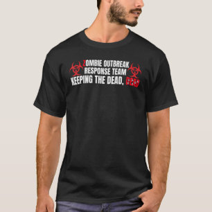 Camiseta Disfraz Divertido de Zombi Apocalipsis No Muertos 