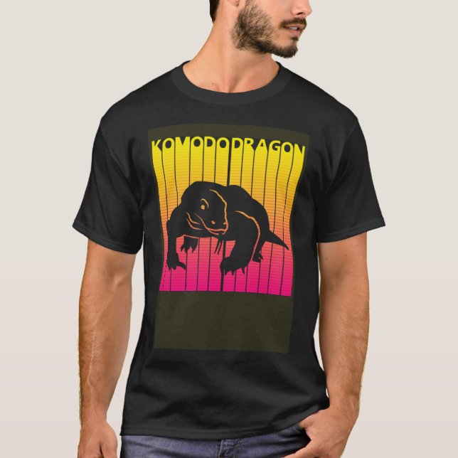 Camiseta Disfraz espeluznante de Komodo Dragon Halloween (Anverso)