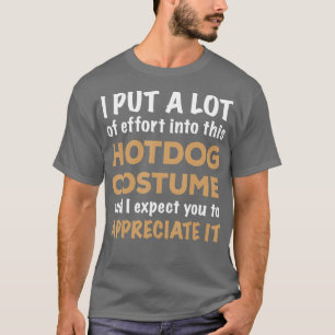 Camiseta Disfraz fácil de Halloween para Hotdog