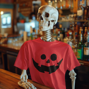 Camiseta Disfraz feliz de la cara de calabaza
