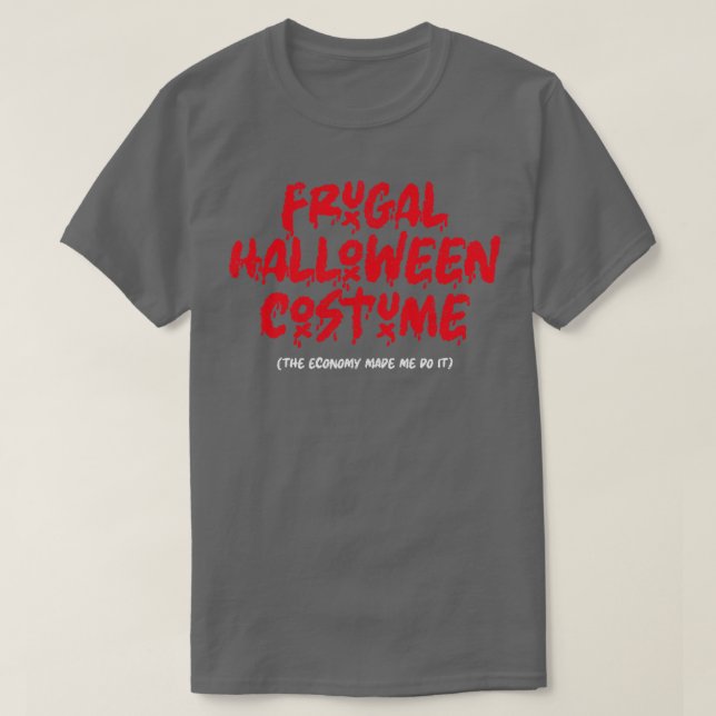 Camiseta Disfraz Frugal Halloween (Diseño del anverso)