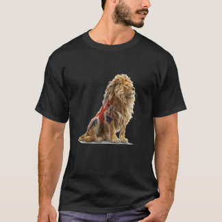 Camiseta Disfraz genial del león británico para niños y niñ