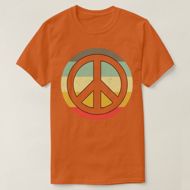 Camiseta Disfraz hippie vestido Hippies Encanto por la paz  (Diseño del anverso)