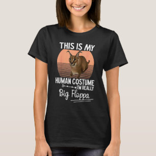 Camiseta Disfraz Humano de Gato Caracal Meme Soy un Gran Fr
