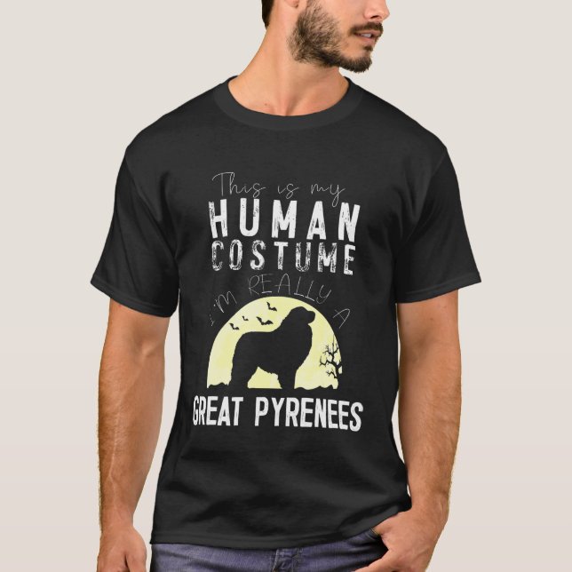 Camiseta Disfraz humano de Halloween Moon Silh belga (Anverso)