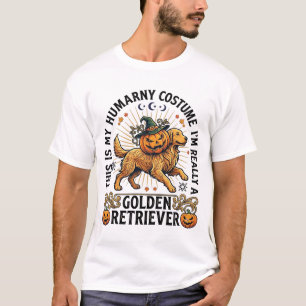 Camiseta disfraz humano de Halloween Retriever Dorado Calab