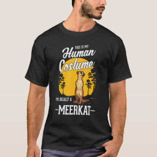 Camiseta Disfraz Humano de Suricata de Halloween Suricata