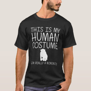 Camiseta Disfraz humano fácil de Halloween chimpancé