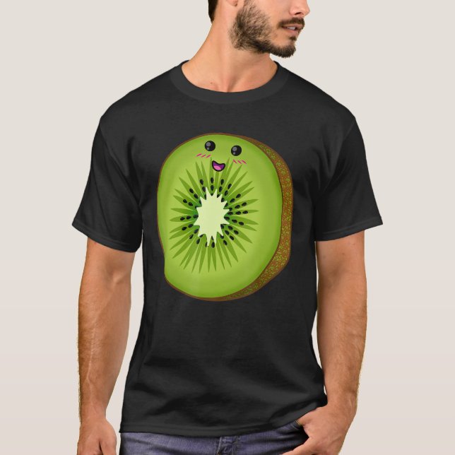 Camiseta disfraz kiwi fruta halloween holgazán fácil (Anverso)